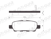 Тормозные колодки TG-654/PN2466* Ti·GUAR