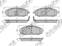 Тормозные колодки TG-407/MN-407M* Ti·GUAR