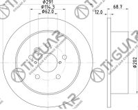 Диск тормозной TG-42431-44030/RN1229*TI-GUAR